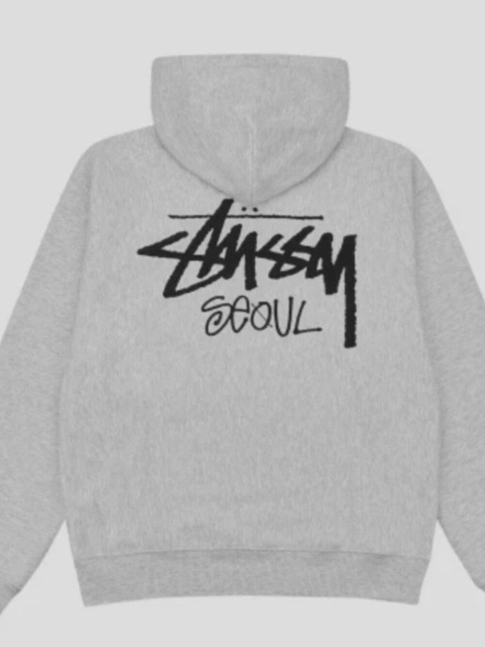 Authentic NWT Stussy Seoul Chapter Hoodie Gray Hoodie - size small